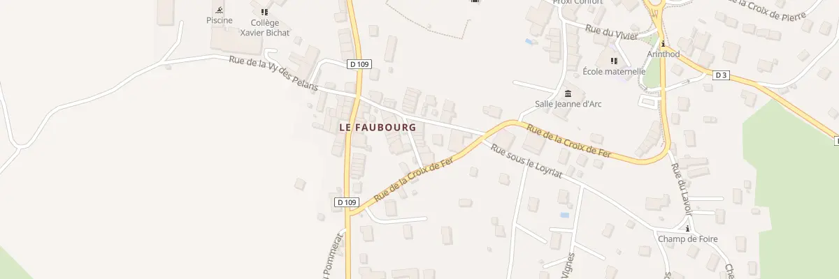 Plan du 9 Rue du Loyriat à Arinthod