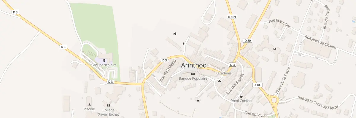 Plan du 5 Rue des Ecoles à Arinthod