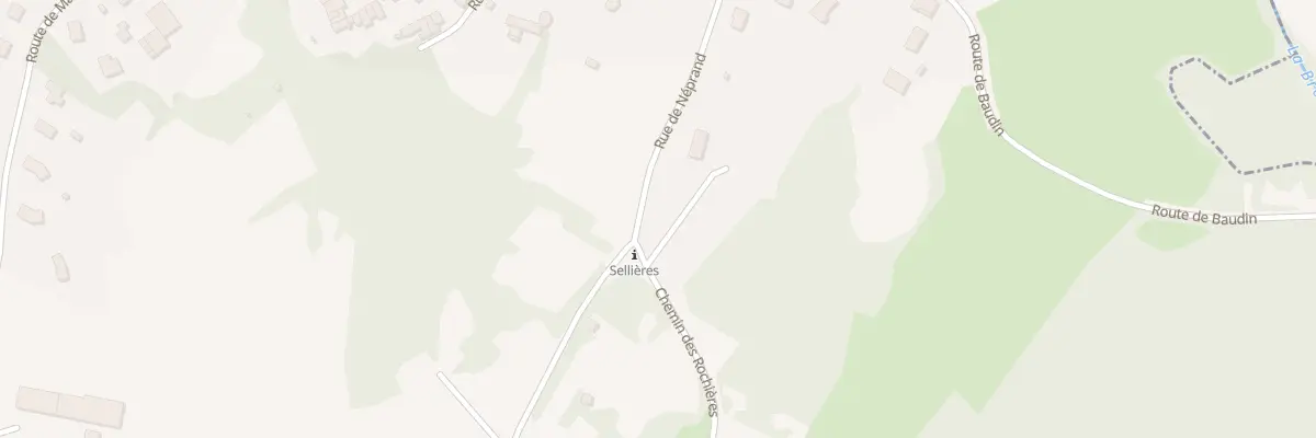 Plan de la Rue de Neprand à Sellières