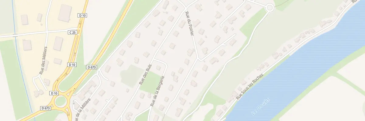 Plan du 3 Rue du Poirier à Rochefort-sur-Nenon