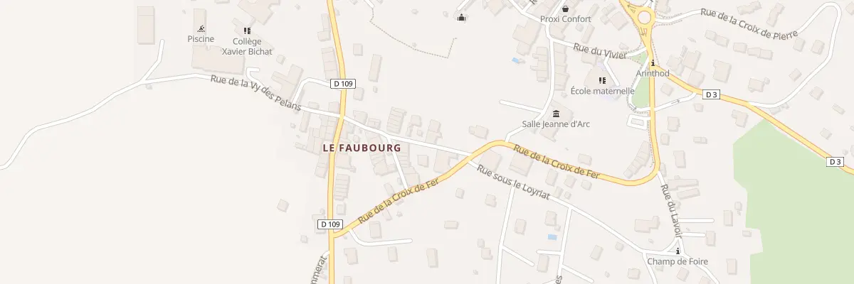 Plan du 15 Rue du Vieux Faubourg à Arinthod