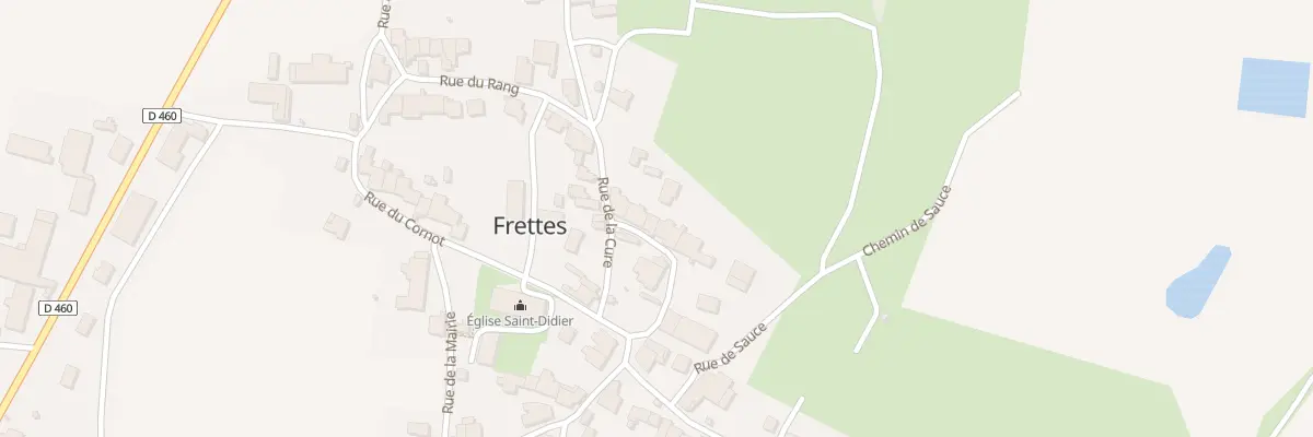 Plan du 8 Rue du Four à Frettes à Champlitte