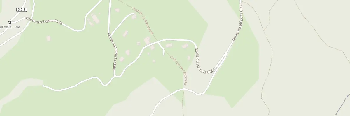 Plan du 816 Rte du Vif de la Claie à Montaud