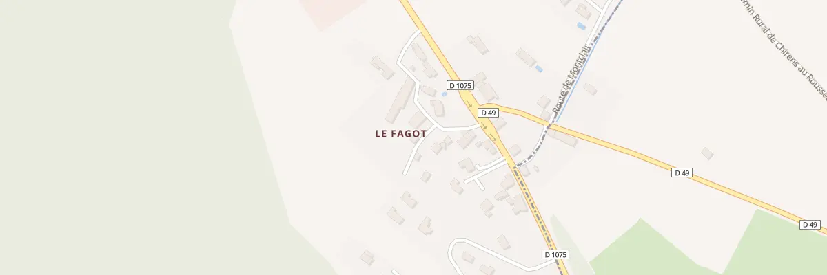 Plan du 34 Faravel à Chirens
