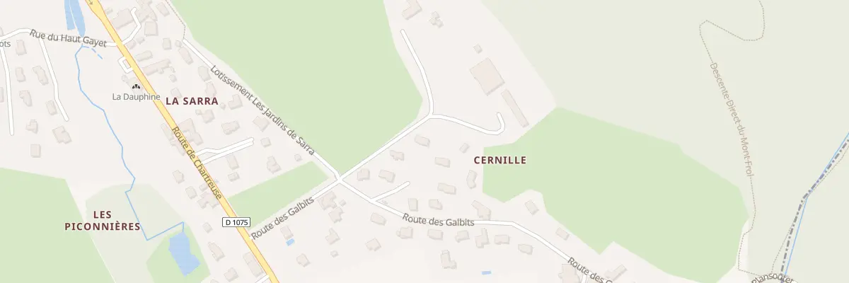Plan du 4 Lot Mas de Cernilles à Chirens