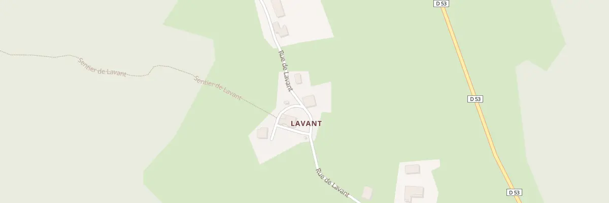 Plan du 586 Rue de Lavant à Plateau d’Hauteville