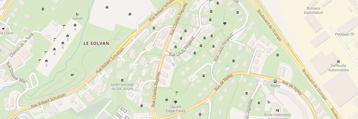 Plan du 564 Rue Louis Pergaud à Lons-le-Saunier