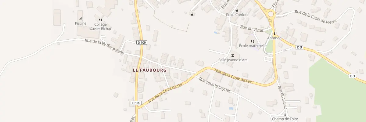 Plan du 19 Rue du Vieux Faubourg à Arinthod