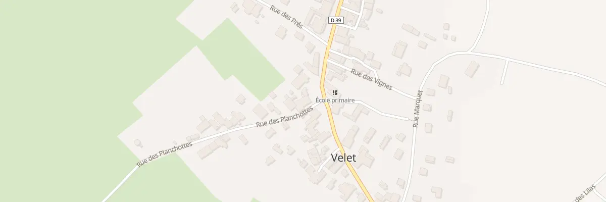 Plan du 2 Rue des Planchottes à Velet