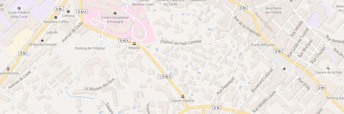 Plan du 9205 Tra des Aires Nouveaux à Aubagne