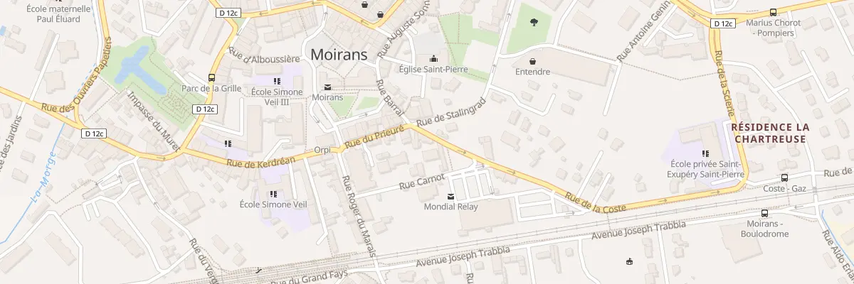 Plan du 2 Rue de la Coste à Moirans