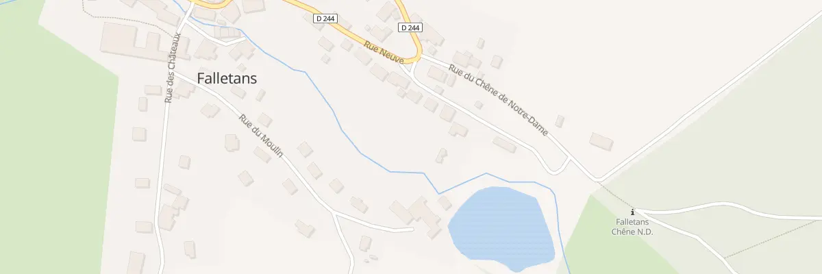 Plan du 8 Rue du Pre Flattot à Falletans