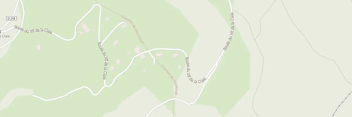Plan du 826 Rte du Vif de la Claie à Montaud