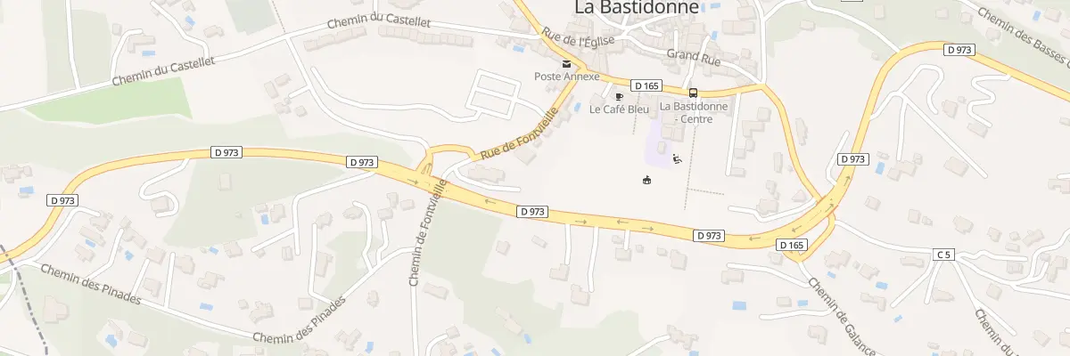 Plan du 5 Rue de Fontvieille à La Bastidonne