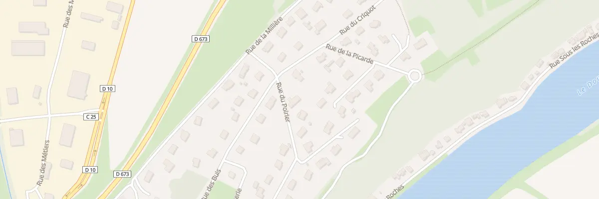 Plan du 2 Rue du Poirier à Rochefort-sur-Nenon