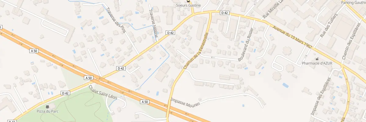 Plan du 5006 Rte des Fenestrelles à Aubagne