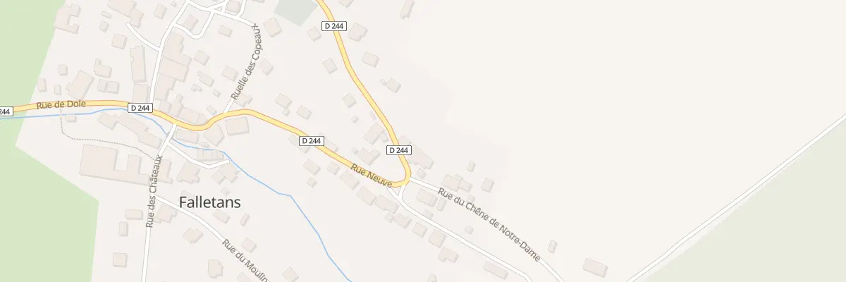 Plan du 20 Rue Neuve à Falletans