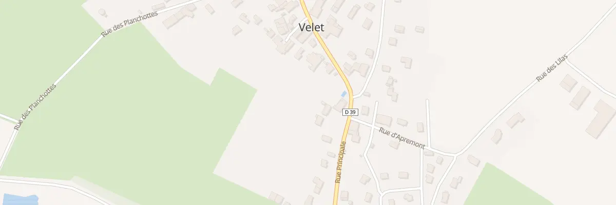 Plan du 64 Rue Grande Rue à Velet
