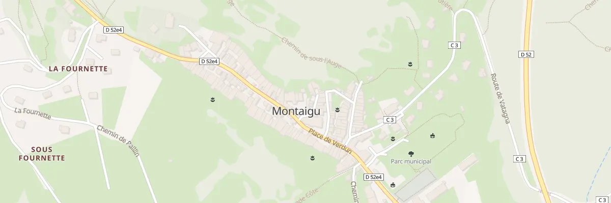 Plan du 25 Rue du 25 Août 1944 à Montaigu