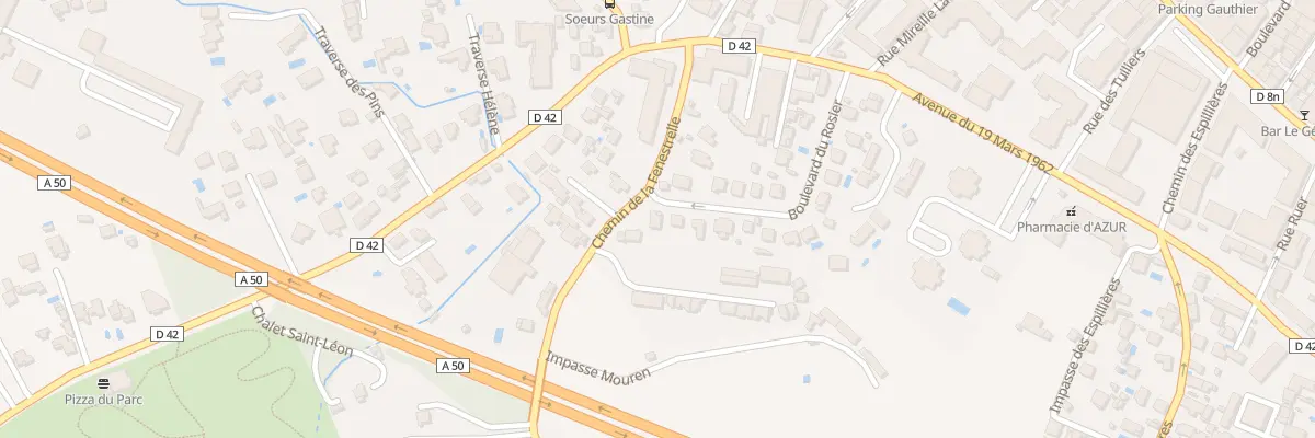 Plan du 29 Av du Rosier à Aubagne