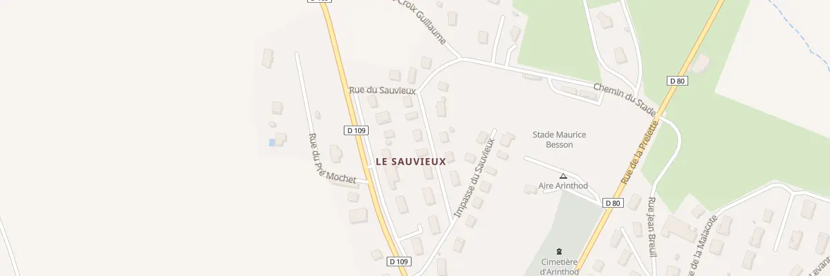 Plan du 5 Rue du Sauvieux à Arinthod