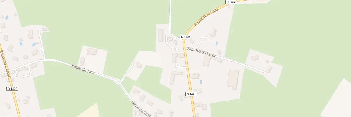 Plan du 986 Rte de la Gare (Fitilieu) aux Abrets en Dauphiné