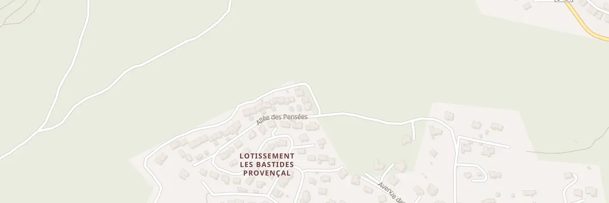 Plan du 52 All des Pensées à Peypin