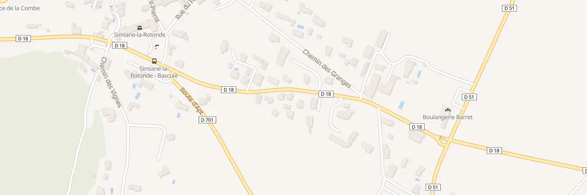 Plan du 83 La Sausse à Simiane-la-Rotonde