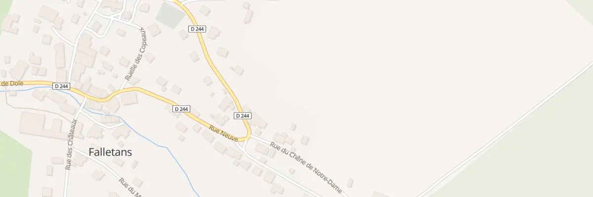 Plan du 1 Rue du Chene de Notre Dame à Falletans