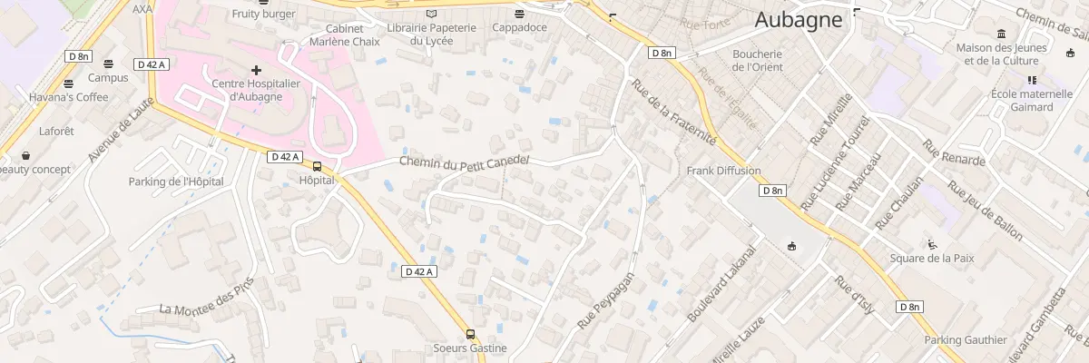 Plan du 9034 Che du Petit Canedel à Aubagne