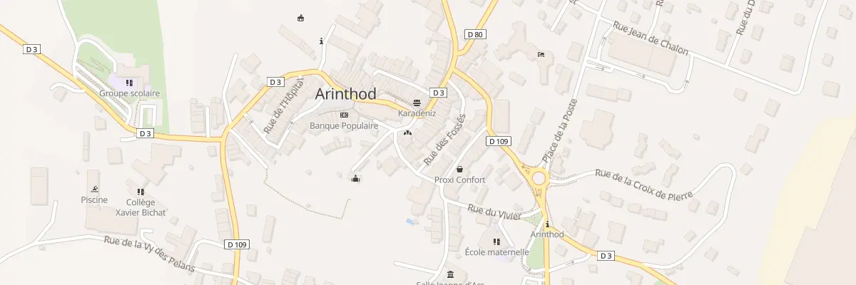 Plan du 7 Rue des Fossés à Arinthod