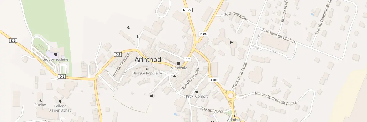 Plan du 5 Rue Porte Dessus à Arinthod