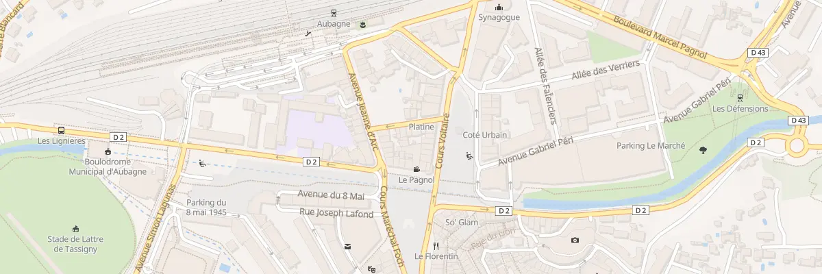 Plan du 5 Rue Colonel de Roux à Aubagne