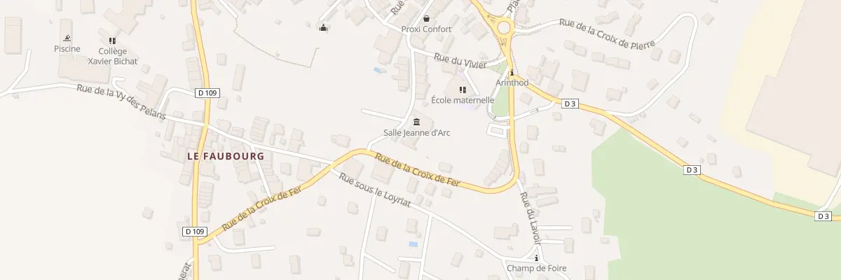 Plan du 29 Rue de la Portelle à Arinthod
