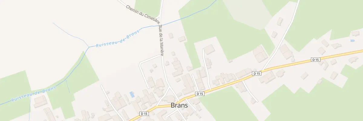 Plan du 4 Rue de la Manère à Brans