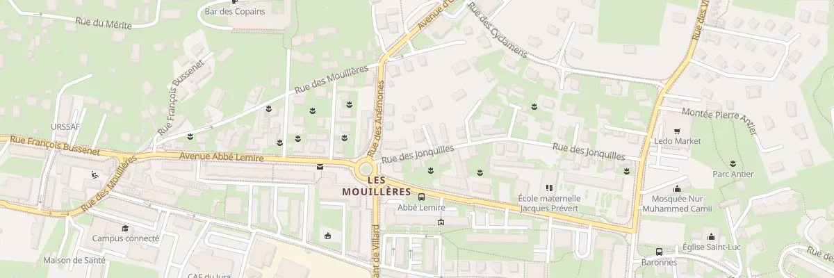 Plan du 1 Rue des Jonquilles à Lons-le-Saunier