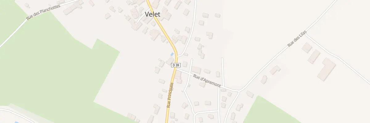 Plan du 75 Rue Grande Rue à Velet