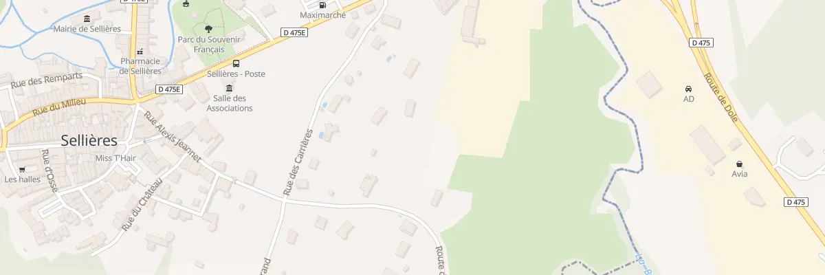 Plan du 7 Rte de Baudin à Sellières