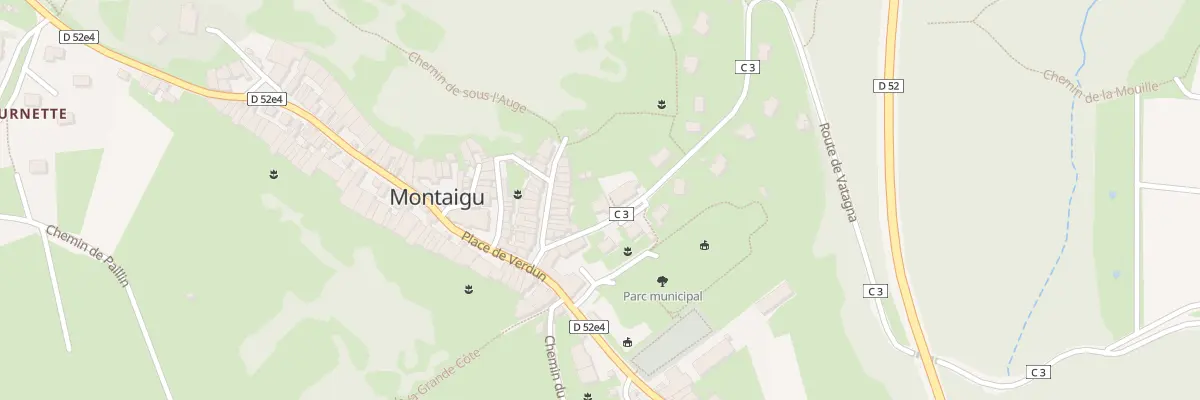 Plan du 55 Che de Vatagna à Montaigu