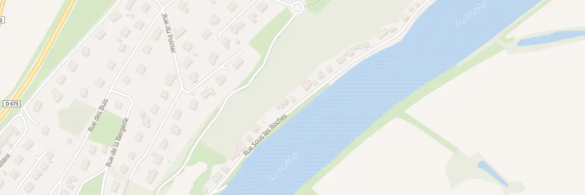 Plan du 13 Sous les Roches à Rochefort-sur-Nenon