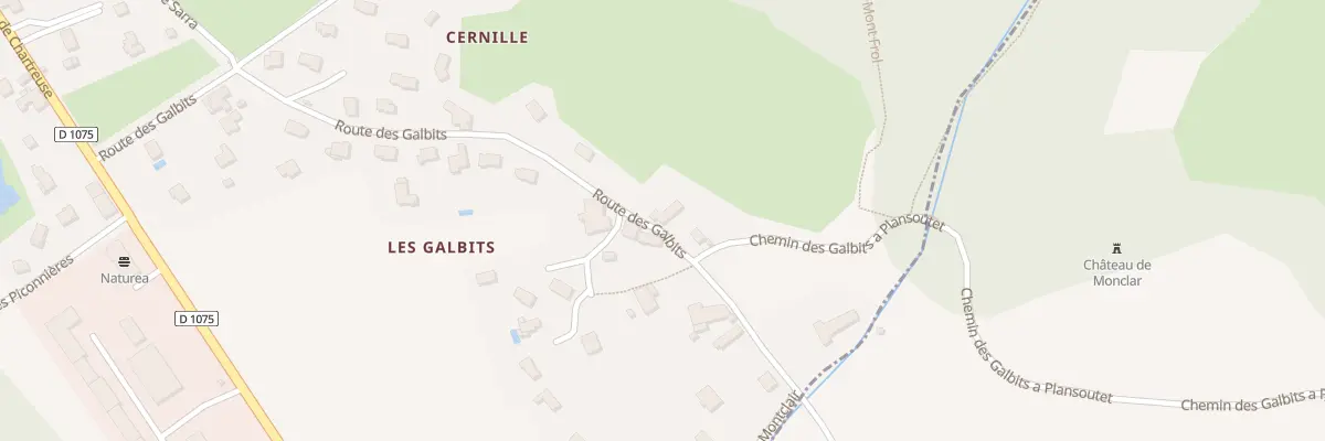 Plan du 483B Rte des Galbits à Chirens