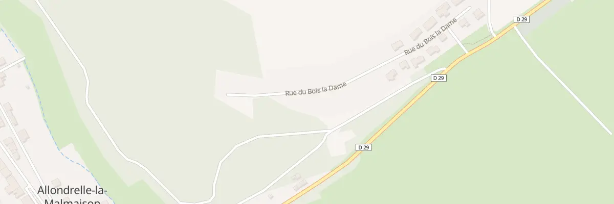 Plan du 20 Rue du Bois la Dame à Allondrelle-la-Malmaison