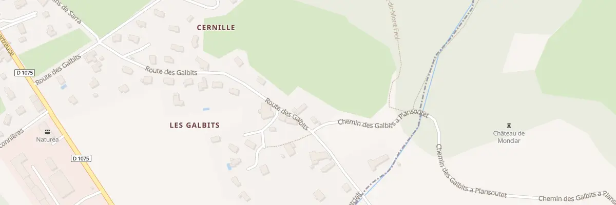 Plan du 483 Rte des Galbits à Chirens