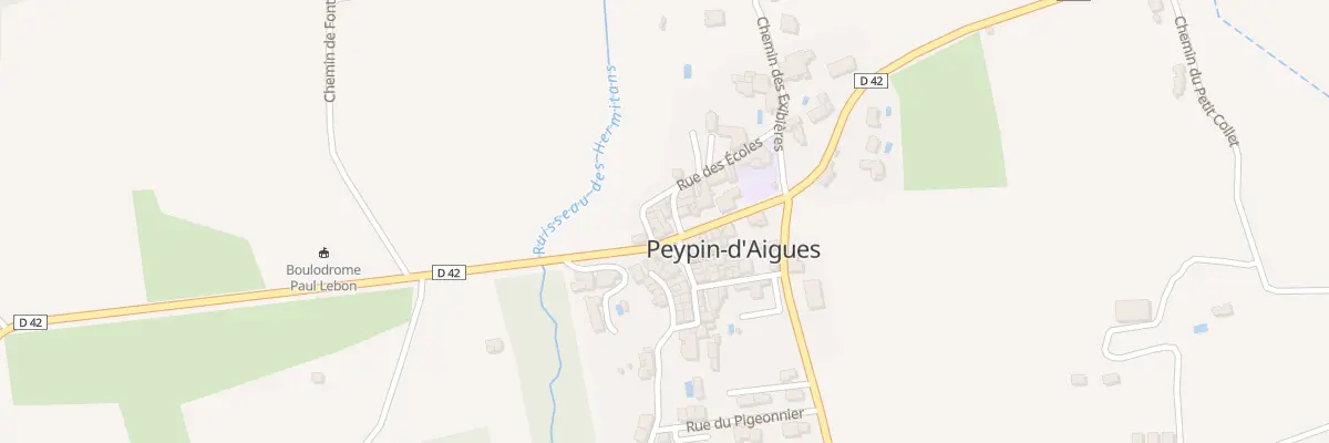 Plan du 1 Pl du 17 Aout 1944 à Peypin-d’Aigues