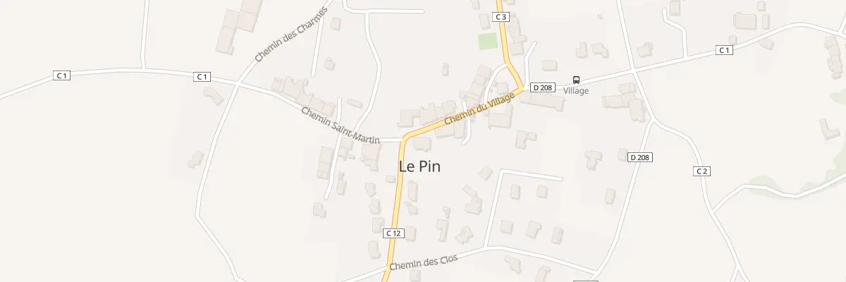 Plan du 2 Che du Village au Pin