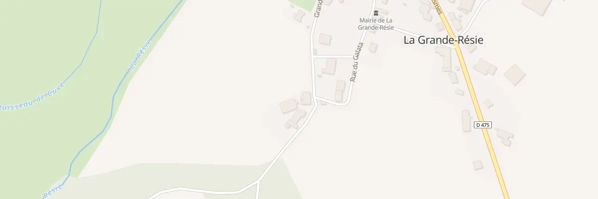 Plan du 14 Gr Grande Rue à La Grande-Résie
