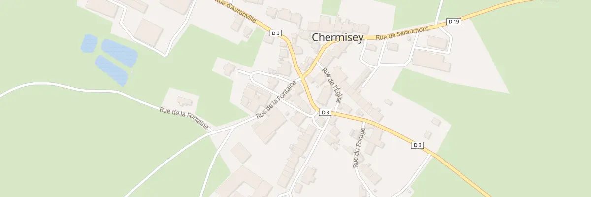 Plan du 3B Rue d’Avranville à Chermisey