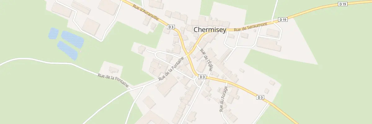 Plan du 3 Rue d’Avranville à Chermisey