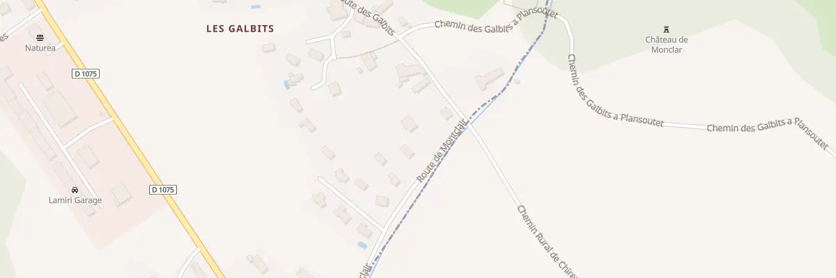 Plan du 257 Rte de Montclair à Chirens