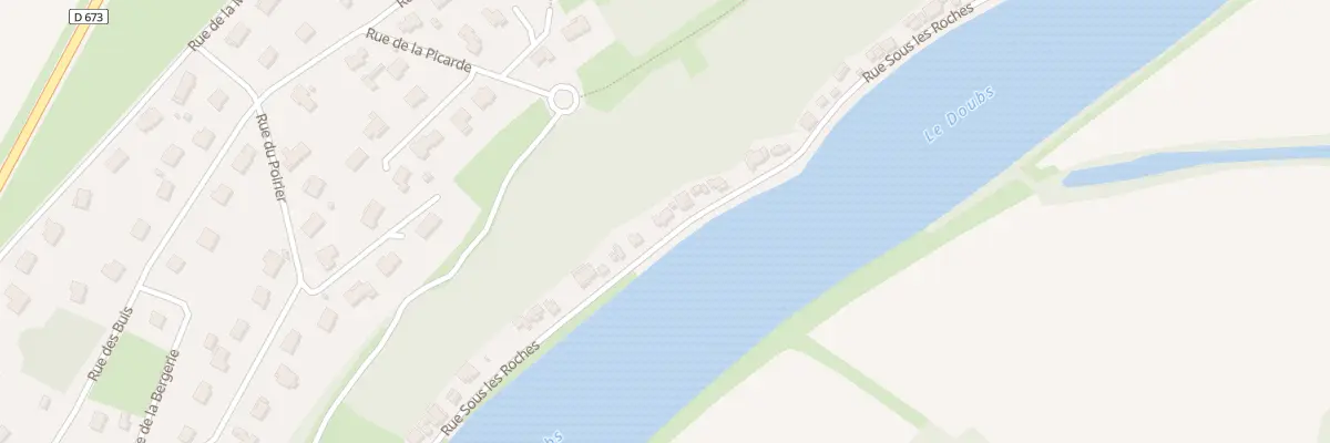 Plan du 20 Sous les Roches à Rochefort-sur-Nenon